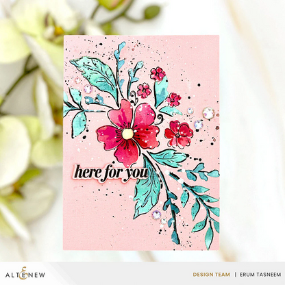 Dynamic Duo: Painted Floral Swag & Add-on Die