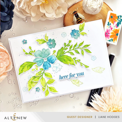 Dynamic Duo: Painted Floral Swag & Add-on Die