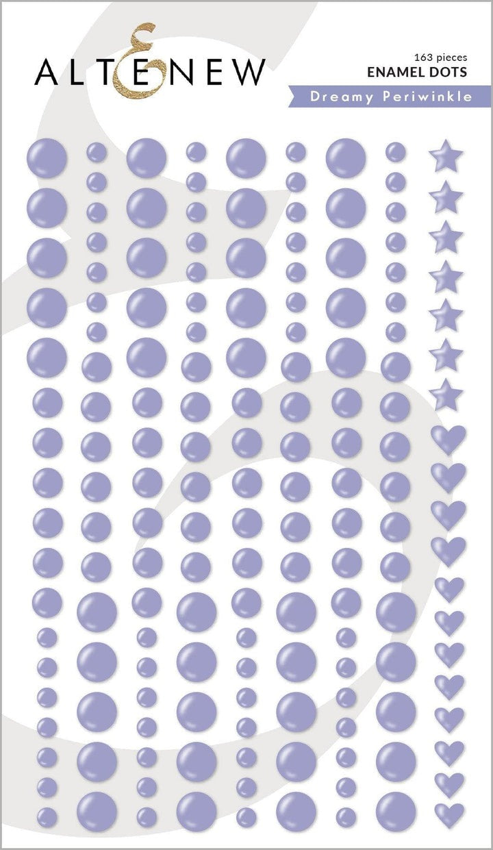 Dreamy Periwinkle Enamel Dots 