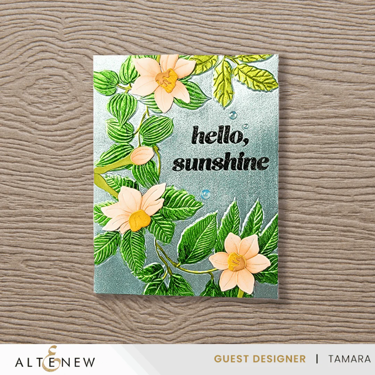 Arched Foliage 3D Embossing Folder 