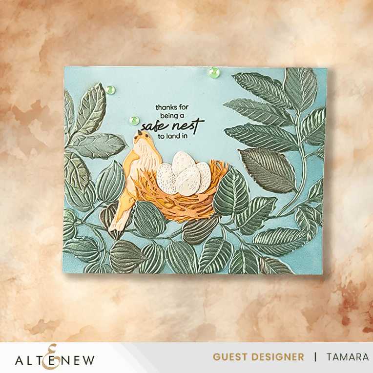 Arched Foliage 3D Embossing Folder 