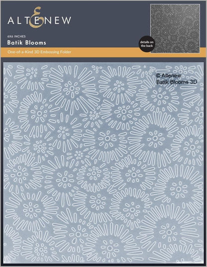 Batik Blooms 3D Embossing Folder