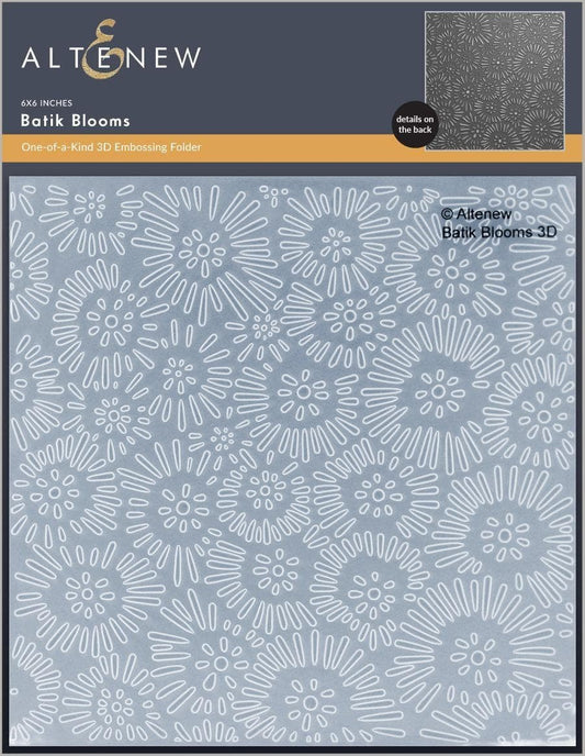 Batik Blooms 3D Embossing Folder
