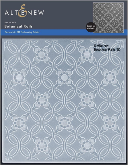 Botanical Rails 3D Embossing Folder 
