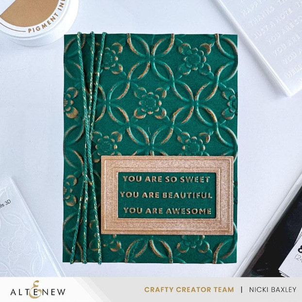 Botanical Rails 3D Embossing Folder 