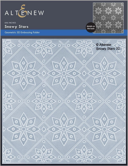 Snowy Stars 3D Embossing Folder 