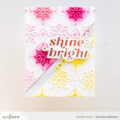 Snowy Stars 3D Embossing Folder 