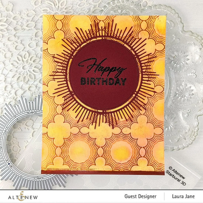 Starburst 3D Embossing Folder 