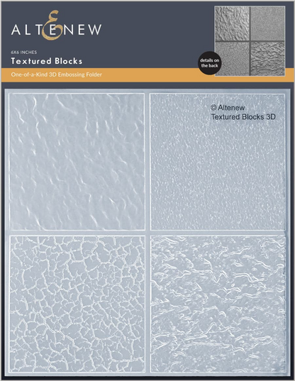 Textured Blocks 3D Embossing Folder 
