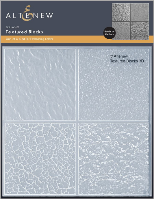 Textured Blocks 3D Embossing Folder 