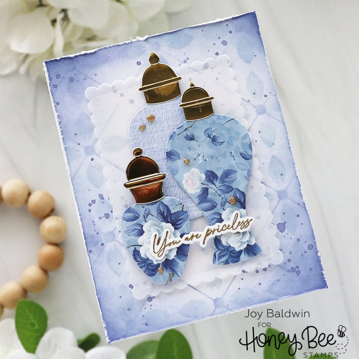 Floral Mosaic Layering Stencils