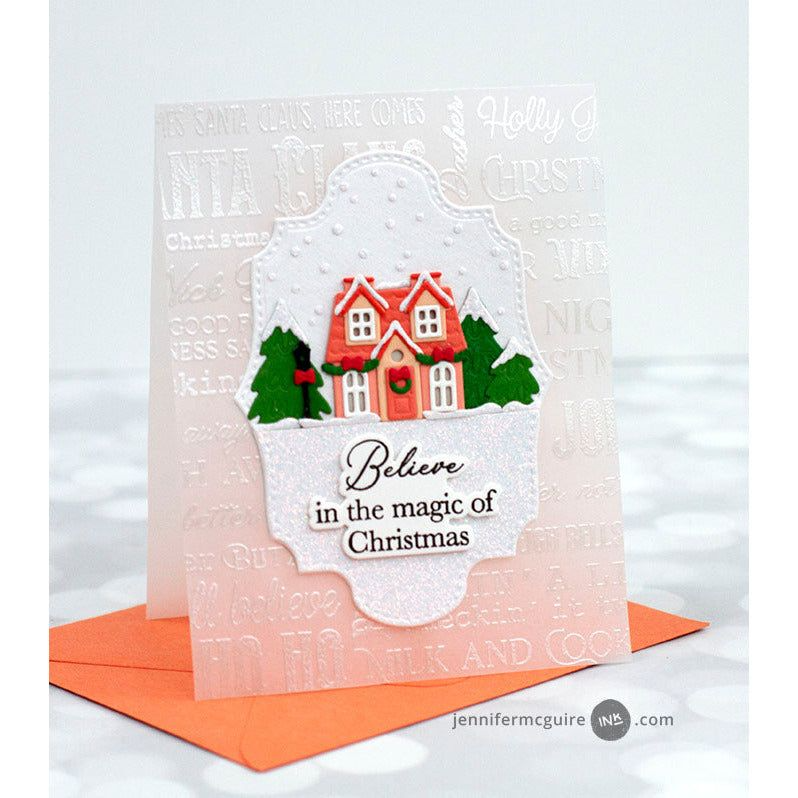Holly Jolly Background Stamp