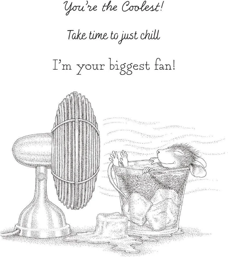 House-Mouse Stay Cool Cling Rubber Stamp Set
