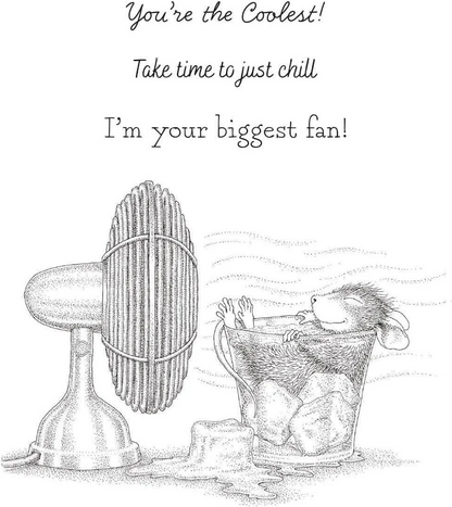 House-Mouse Stay Cool Cling Rubber Stamp Set