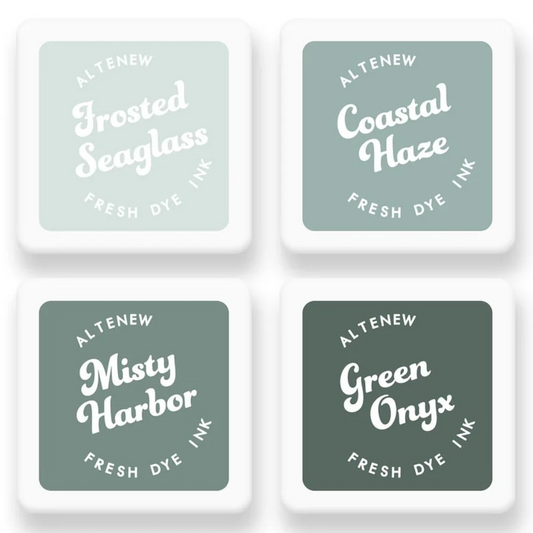 Coastal Mist Fresh Dye Ink Mini Cube Set