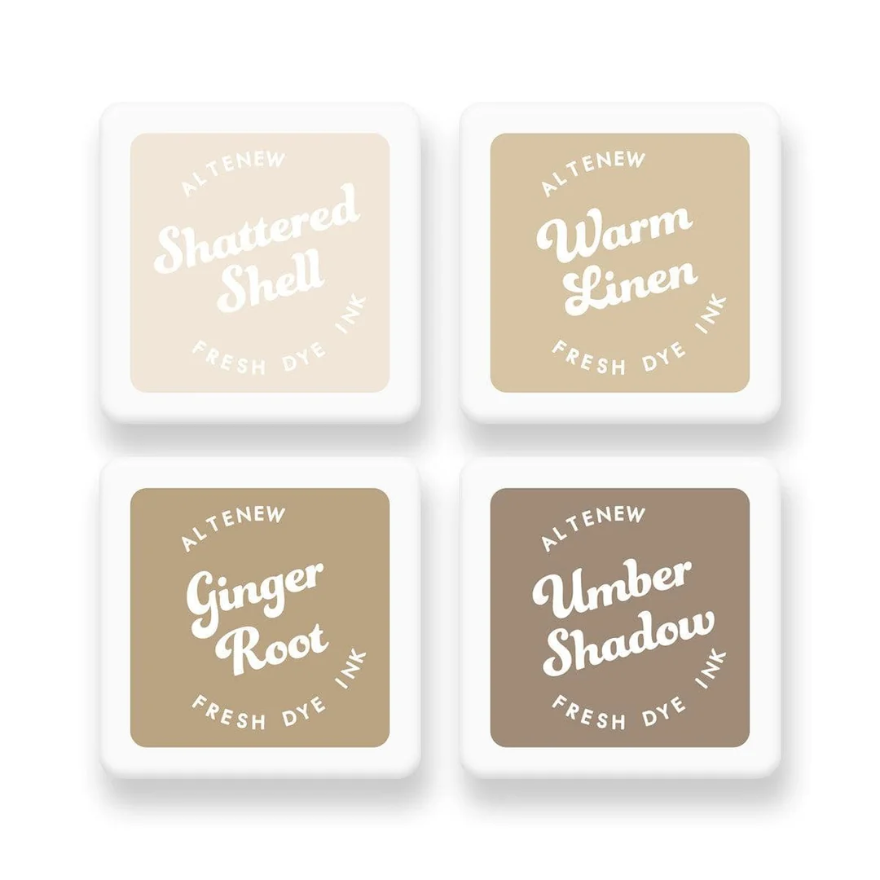 Earth Tones Fresh Dye Ink Mini Cube Set 
