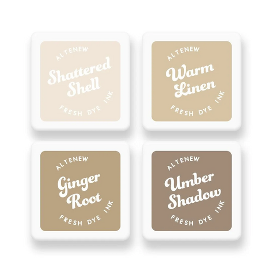 Earth Tones Fresh Dye Ink Mini Cube Set 