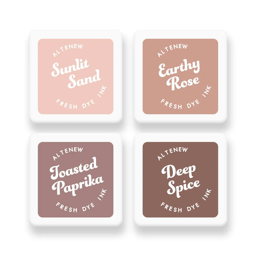 Earthy Embrace Fresh Dye Ink Mini Cube Set 