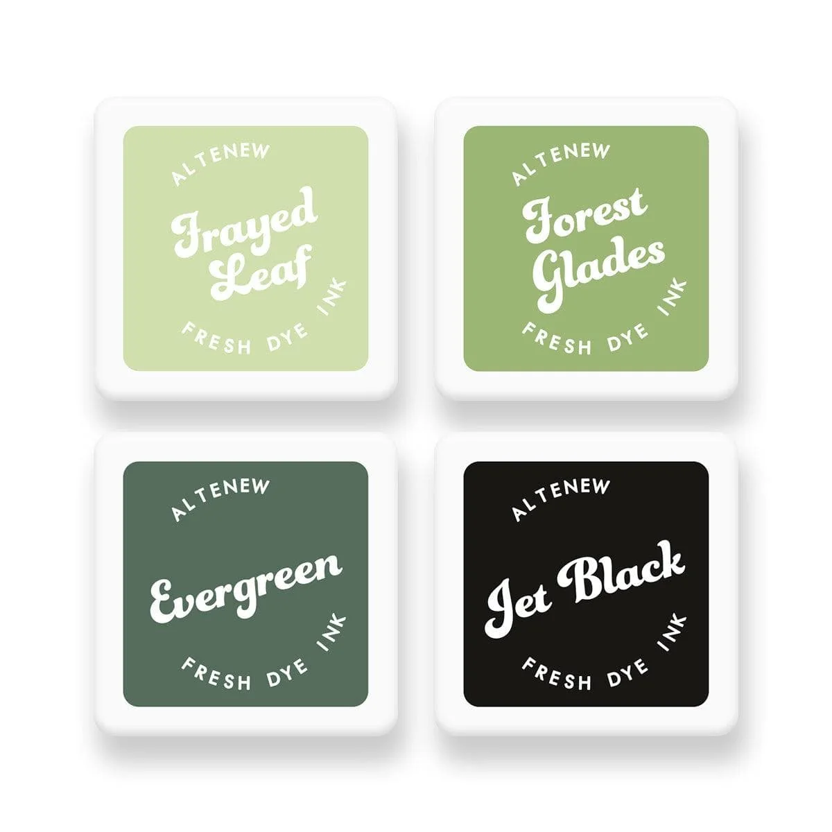 Green Fields Fresh Dye Ink Mini Cube Set 