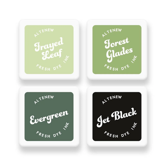 Green Fields Fresh Dye Ink Mini Cube Set 