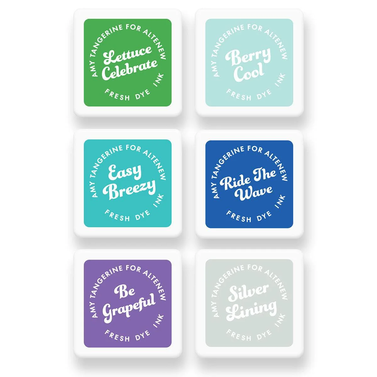 Ocean Dreams Fresh Dye Ink 6 Mini Cube Set 
