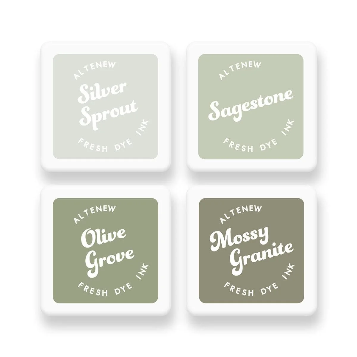 Sage Garden Fresh Dye Ink Mini Cube Set 