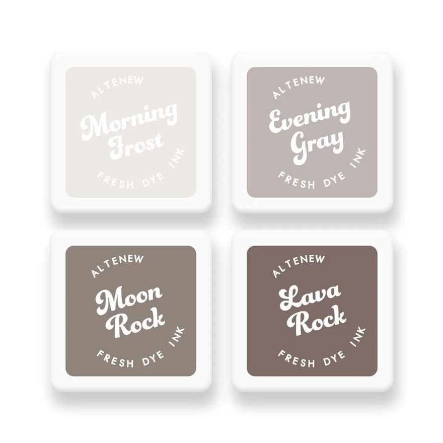 Warm Gray Fresh Dye Ink Mini Cube Set 