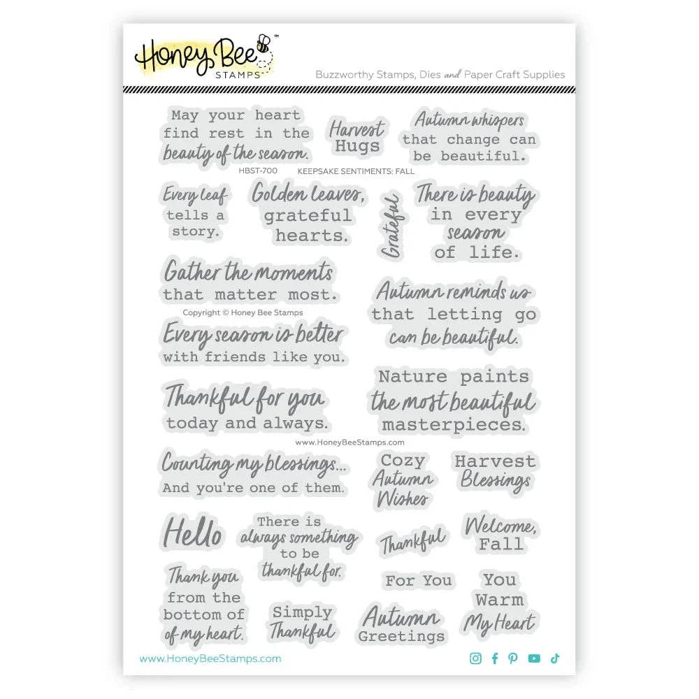 Keepsake Sentiments: Fall Stamp Set