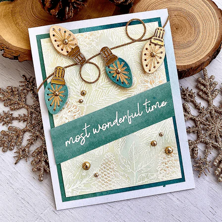 Stitched String Lights Etched Dies