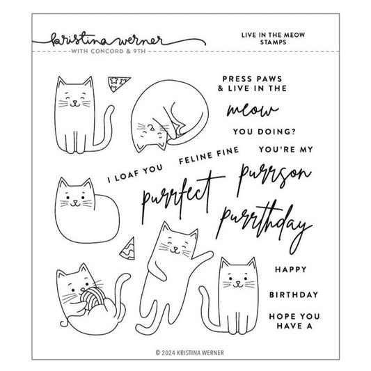 Live in the Meow Stamp Set