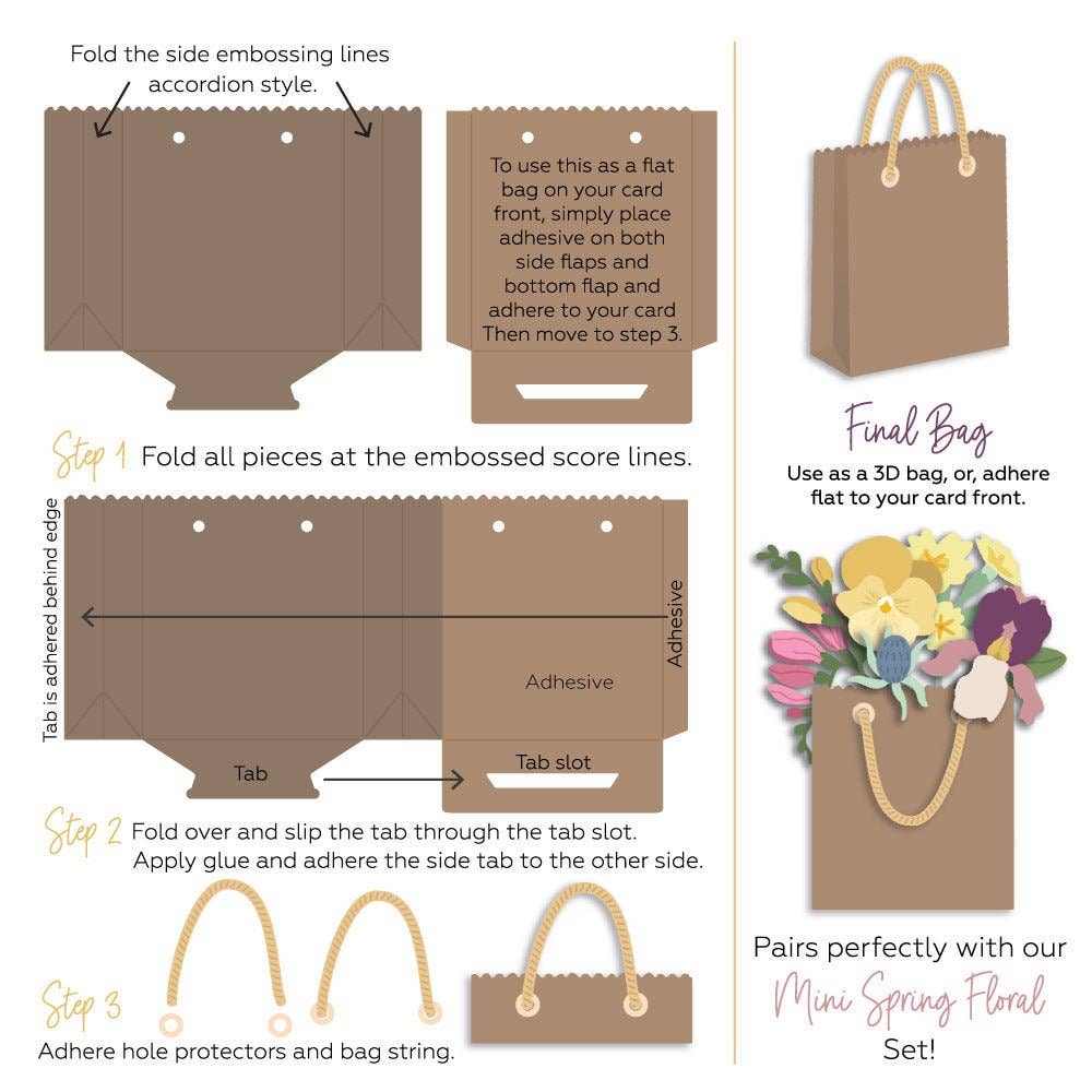 Lovely Layers: 3D Pop-Up Bag Honey Cuts