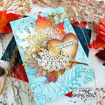 Lovely Layers: Boho Leaves Honey Cuts