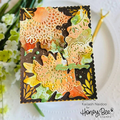 Lovely Layers: Boho Leaves Honey Cuts