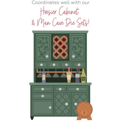 Lovely Layers: Hoosier Cabinet Wet Bar Add-on Honey Cuts