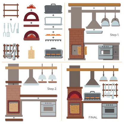 Lovely Layers: Outdoor Kitchen Honey Cuts