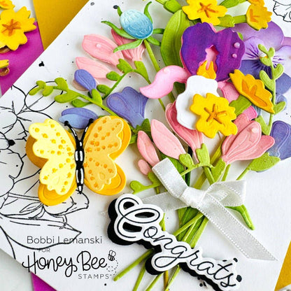 Lovely Layers: Petals & Wings Honey Cuts