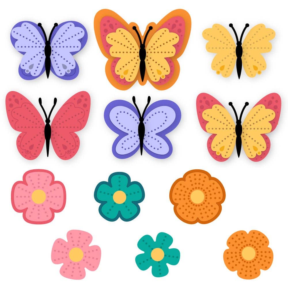 Lovely Layers: Petals & Wings Honey Cuts
