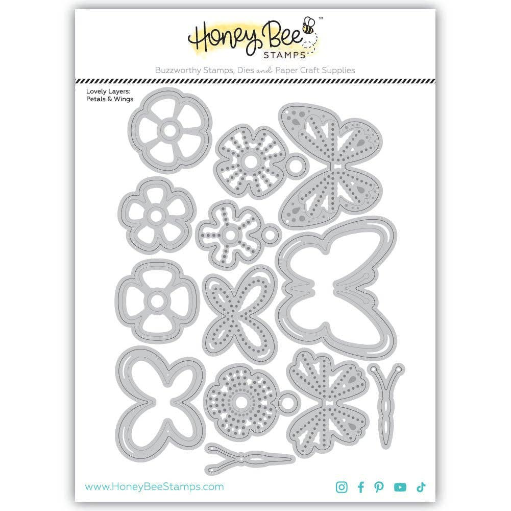 Lovely Layers: Petals & Wings Honey Cuts