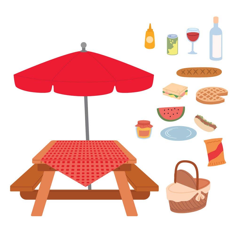 Lovely Layers: Picnic Table Honey Cuts