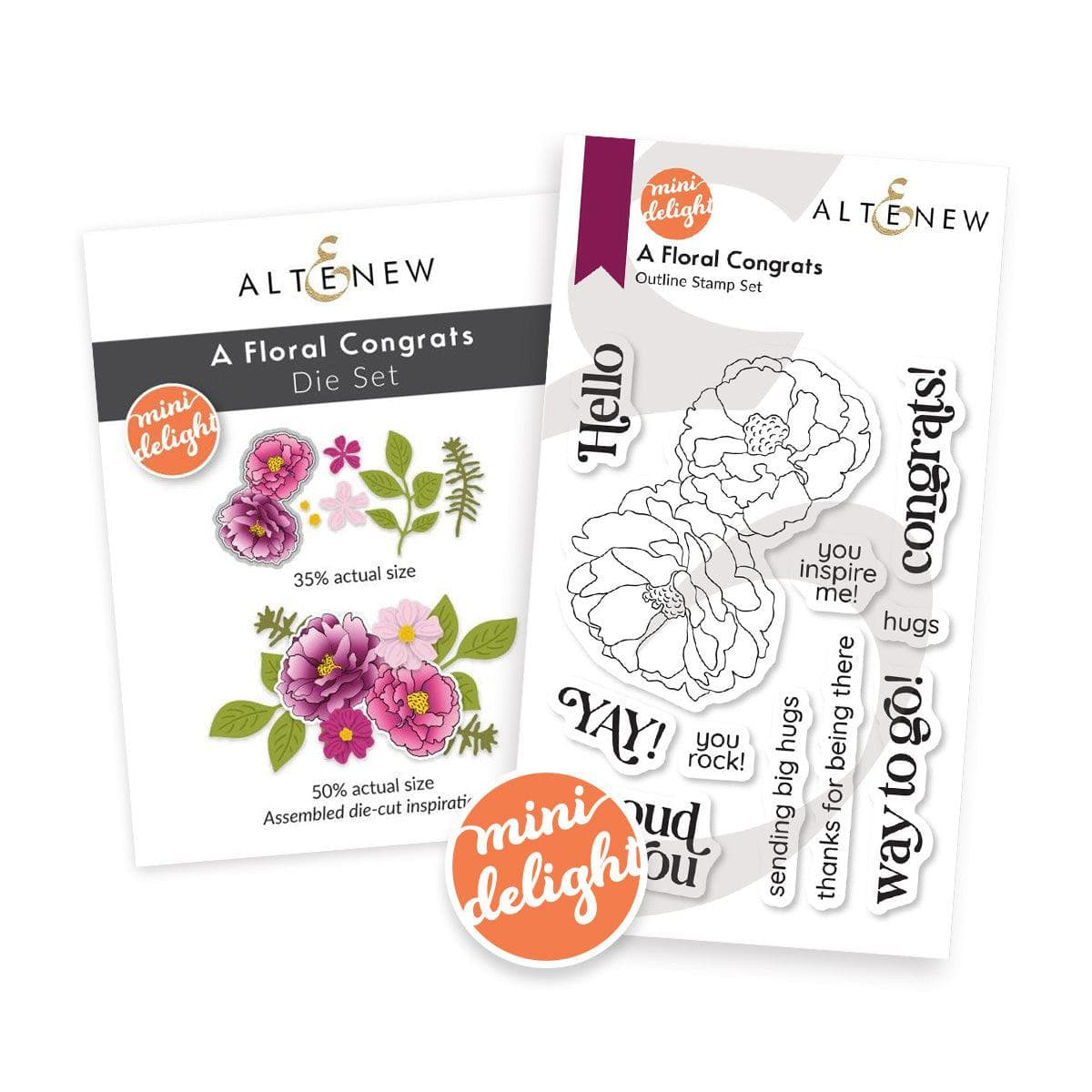 Mini Delight: A Floral Congrats Stamp & Dies