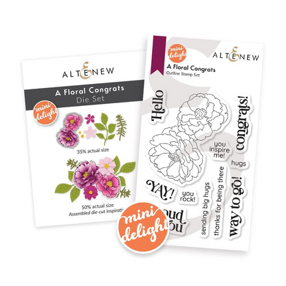 Mini Delight: A Floral Congrats Stamp & Dies