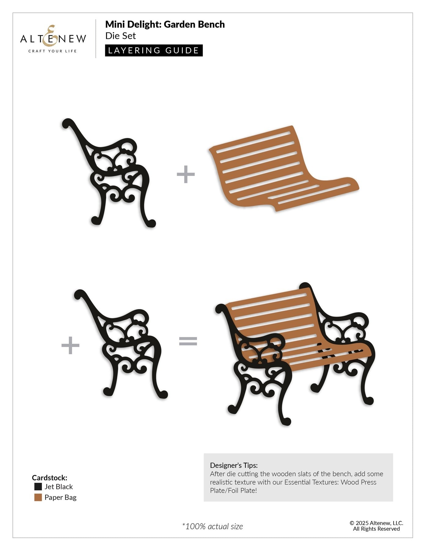 Mini Delight: Garden Bench Stamp & Dies