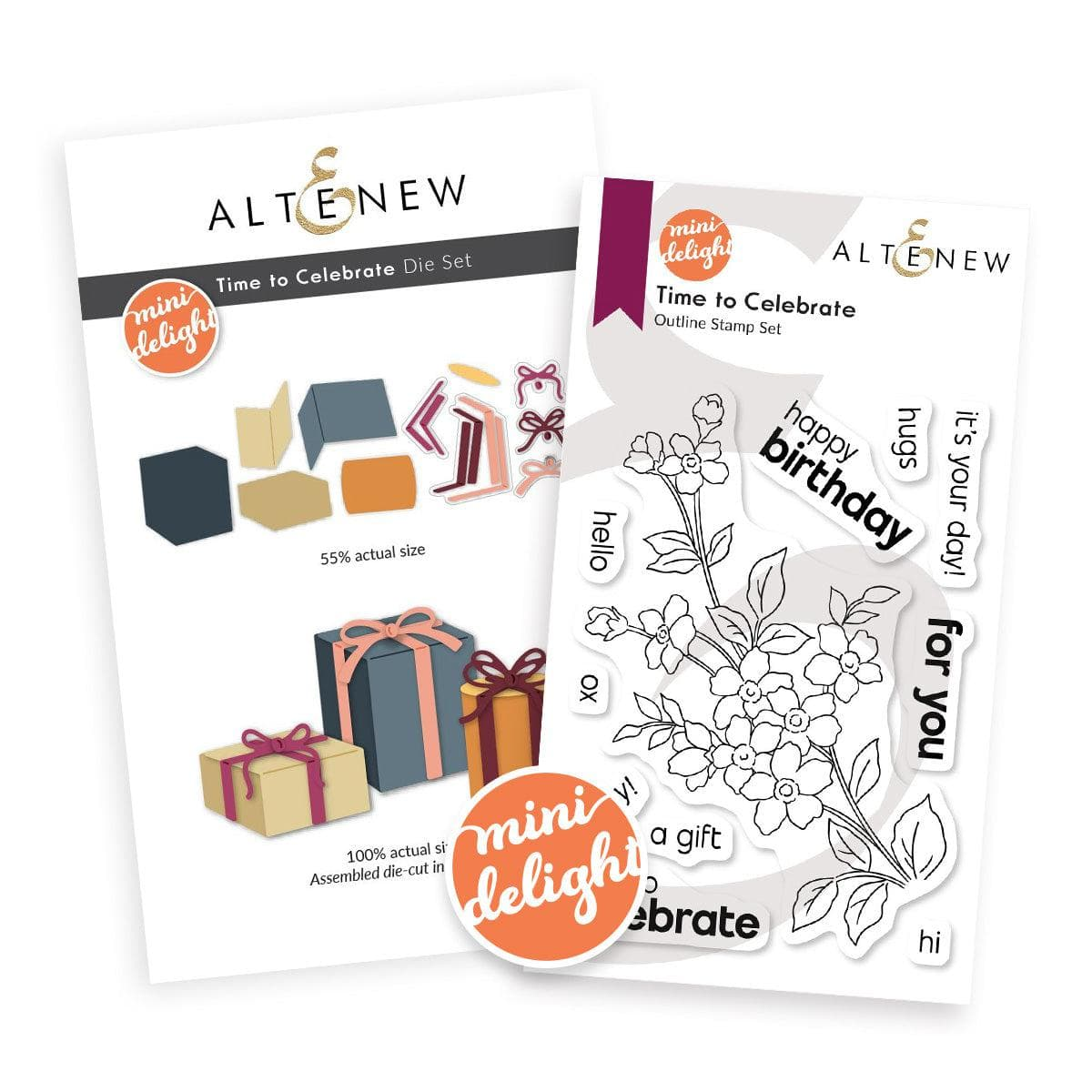 Mini Delight: Time to Celebrate Stamp & Dies
