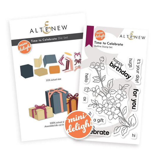 Mini Delight: Time to Celebrate Stamp & Dies