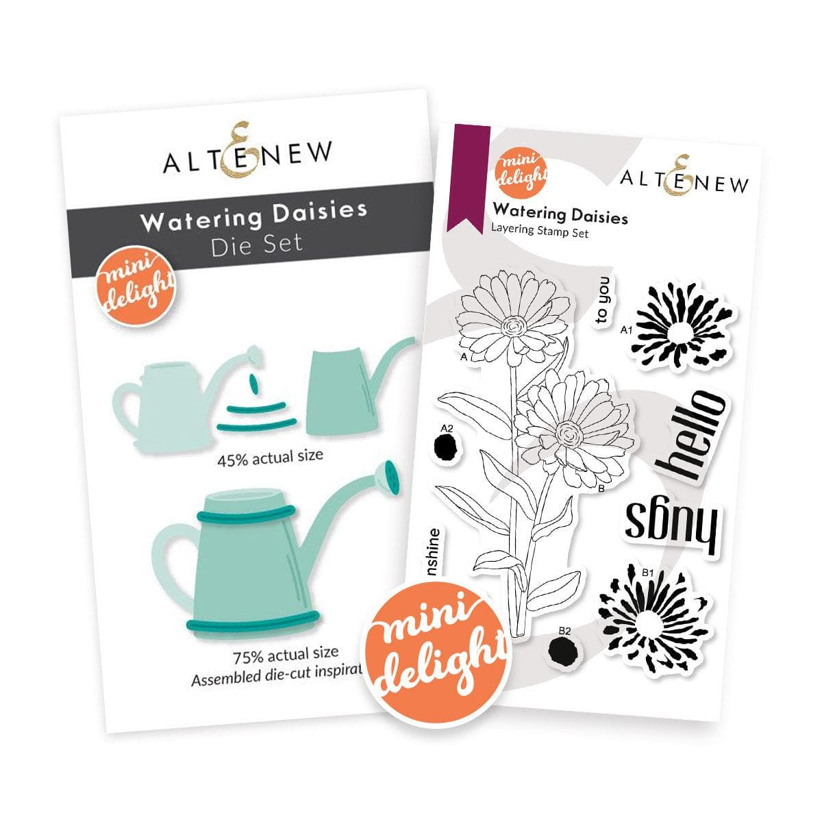 Mini Delight: Watering Daisies Stamp & Die
