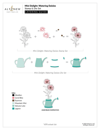 Mini Delight: Watering Daisies Stamp & Die
