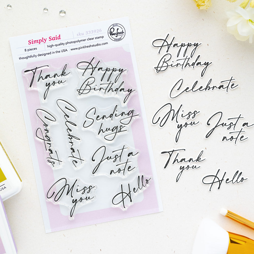 Simply Said Stamp Set