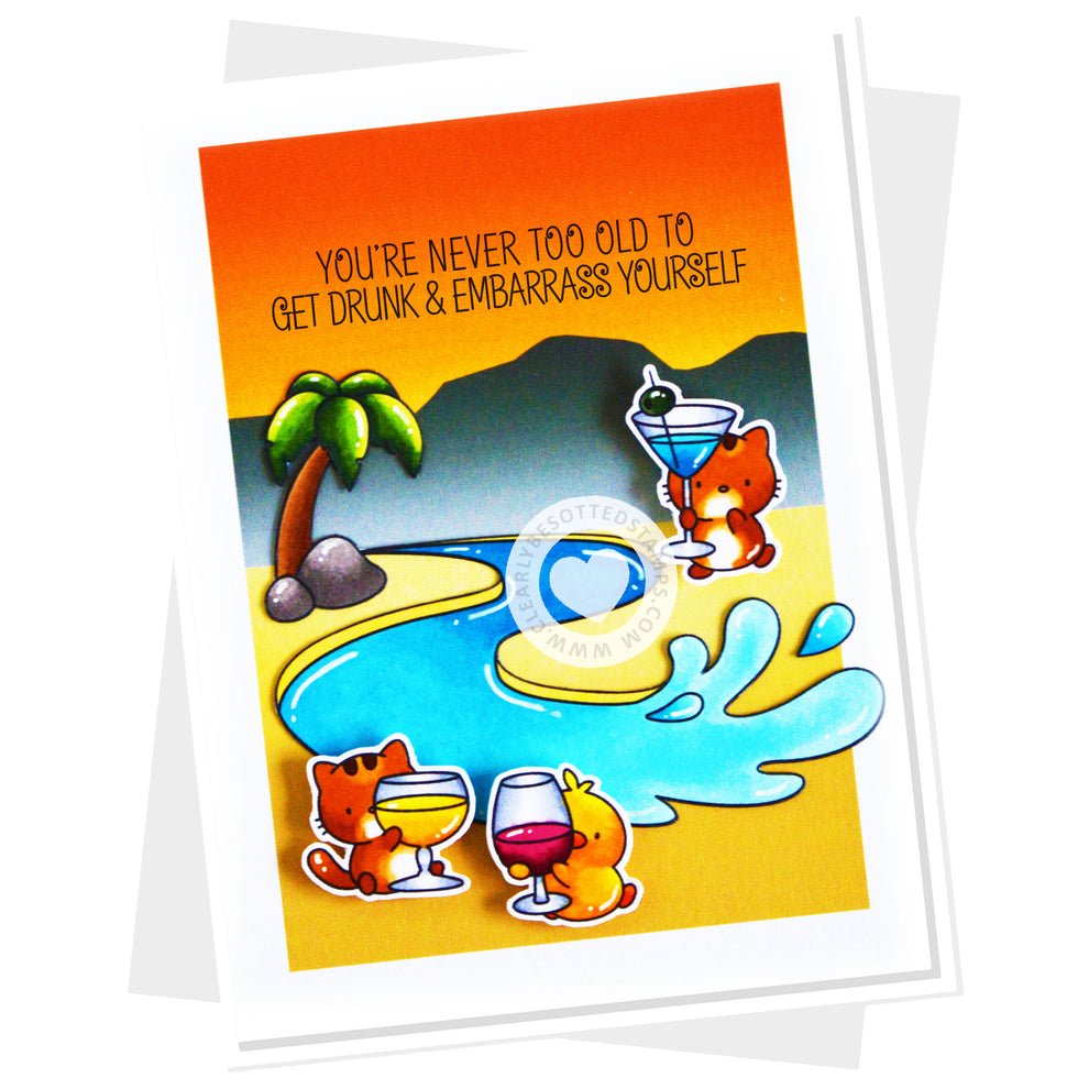 Laugh Out Loud Tipsy Stamp Set