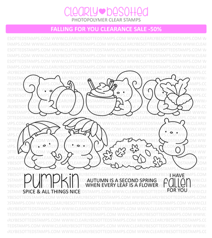 Falling For You Stamp Set