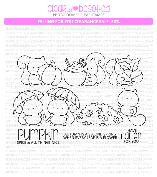 Falling For You Stamp Set